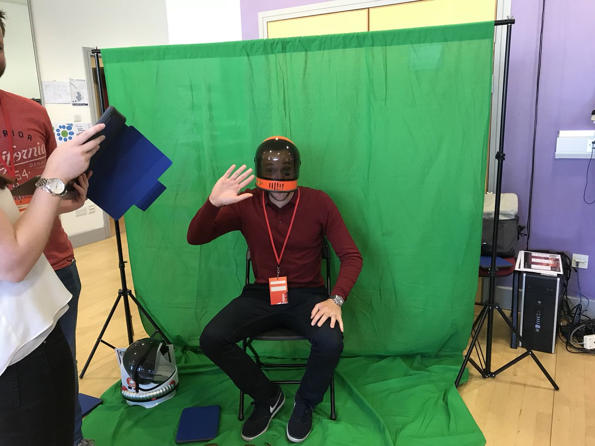Barnaby97's tweet photo. Brilliant session with @NicolaDPaterson using the @DoInkTweets green screen app at todays @WeareXMA #M2M event kindly hosted by @fifecollege https://t.co/i1wtxs1Oy0