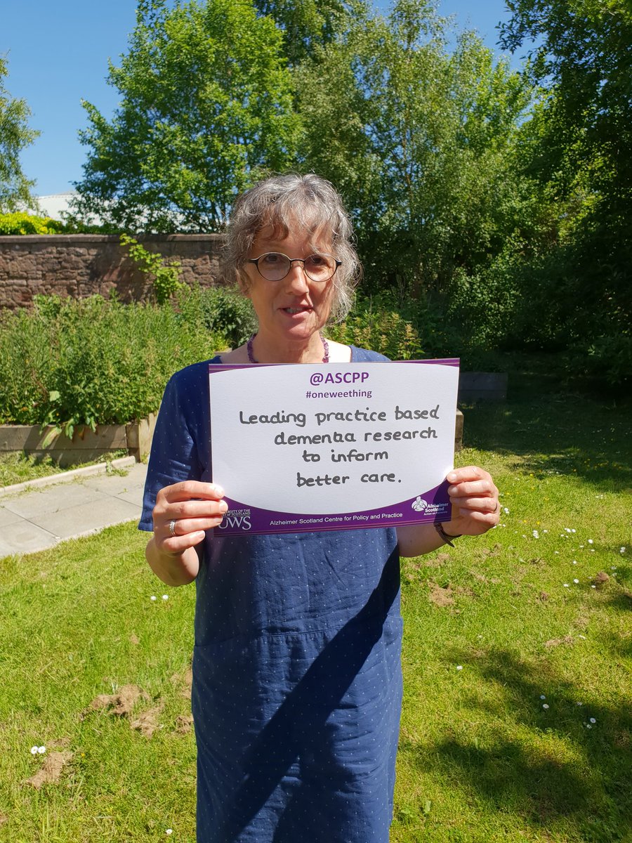 AlzScotCPP's tweet image. Our director @DebbieTolson2 shares her #oneweething for #DAW2018 in the Scottish sunshine
