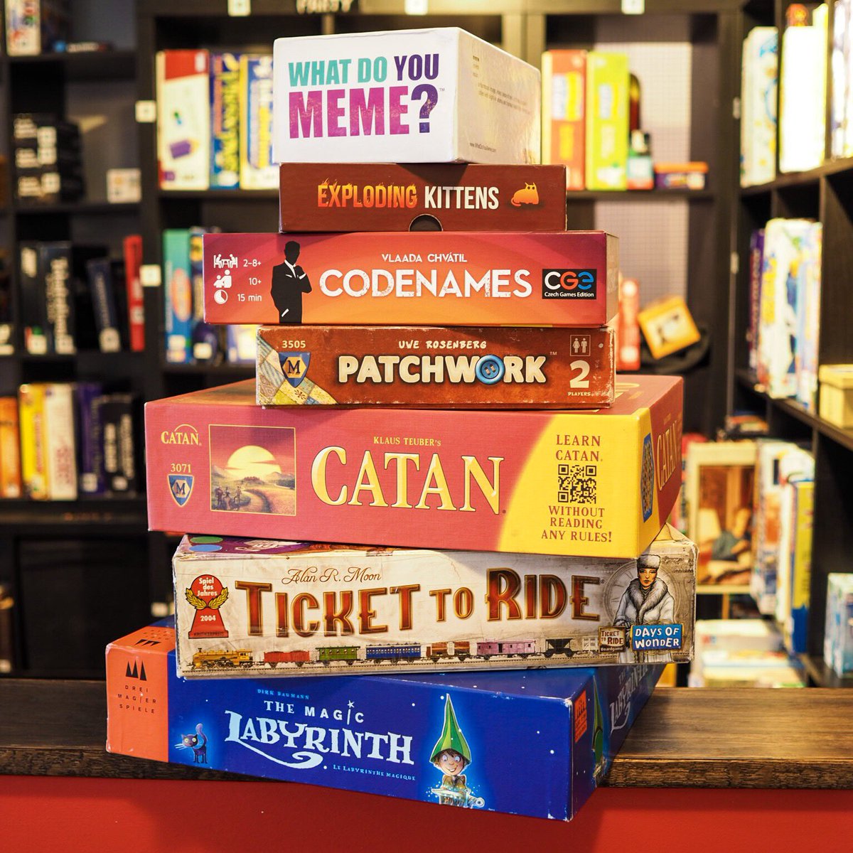 What’s your favourite rainy weather board game? 

#boardgames #PEI #Charlottetown #tabletopgames