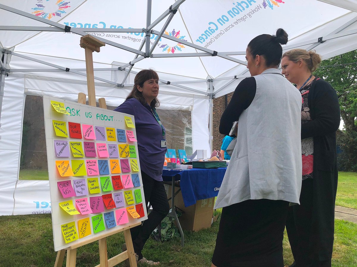 CheshireEastHPB's tweet photo. It's @AoCCheshire 's big lunch at the CCG today, having #JustOneConversation with staff about cancer https://t.co/jGZSJVZUan