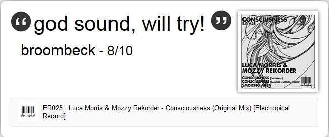 cyril_blaissa's tweet photo. Super feedback from Broombeck aka 2pole for our next release "Consciusness" by #LucaMorris and #MozzyRekorder which will be released on June 14 until you can pre-order, it with this link: https://t.co/lNx6j4zhSA
#electropicalrecord #techno #presale #underground #beatport https://t.co/d6q2LAFC0N