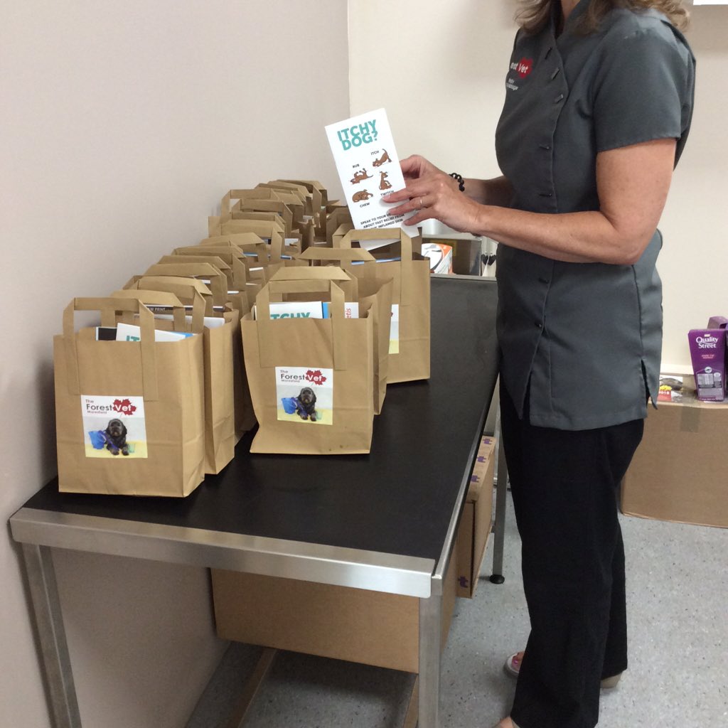 Getting the goody bags ready for tomorrow's complimentary client evening talk "Ditch the Itch" ☀️