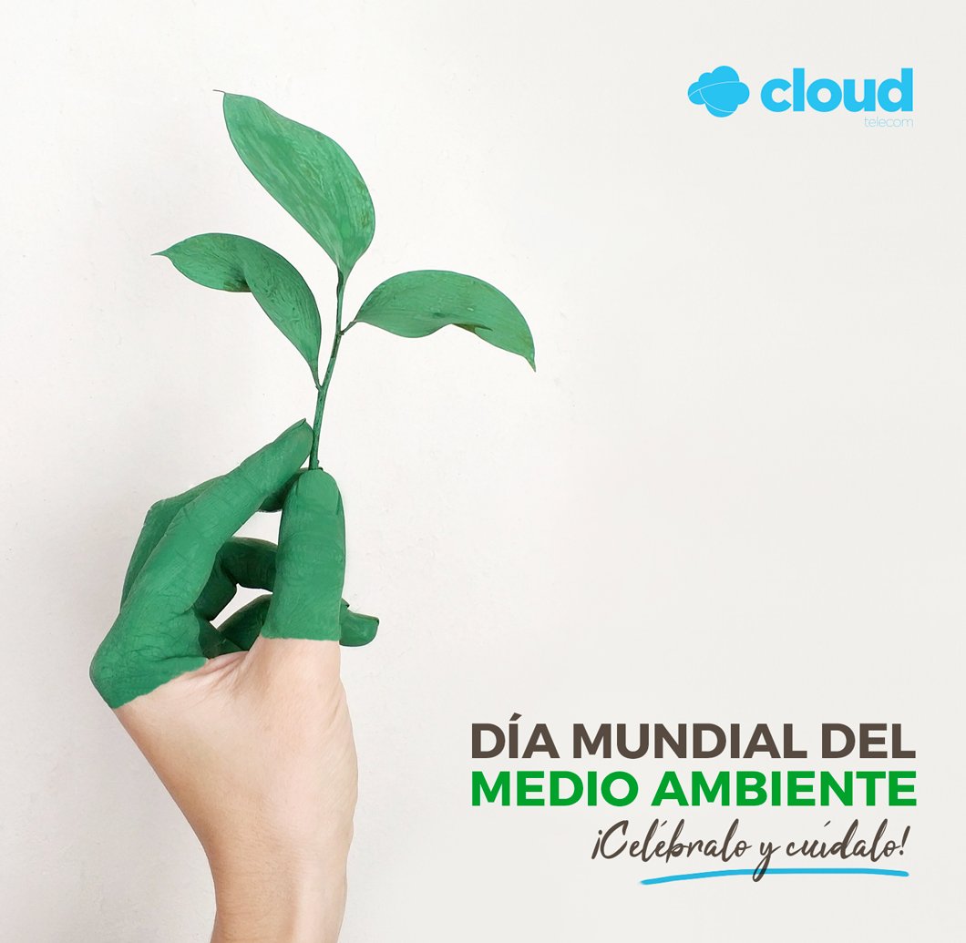 cloudteleco's tweet photo. Hoy es el día mundial del medio ambiente. ¡Celébralo y cuídalo! Solo tenemos uno 😉💚 #DíaMundialdelMedioambiente #EnvironmentDay #CloudWifi https://t.co/scbxodmdm1