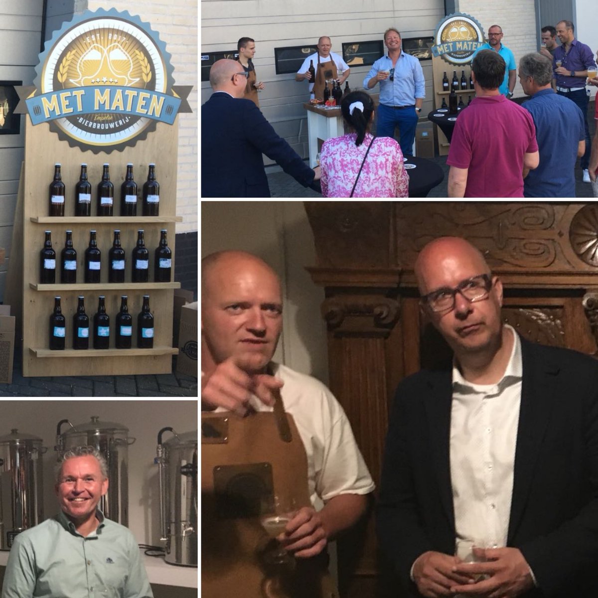 Super leuk gisteren: Onze brouwerij  <a href="/Met_maten/">Brouwerij Met Maten</a> ontving burgemeester <a href="/JackMikkers/">Jack Mikkers</a> en wethouder <a href="/JanHoskam/">Jan Hoskam</a> voor een proeverij en rondleiding! #Empel #Trots #Bier