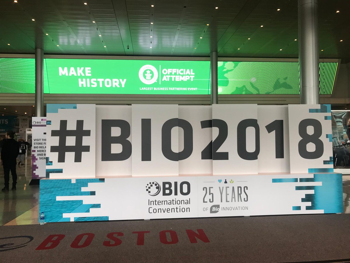 The exhibition hall at #BIO2018 officially opens today! Our team is excited to be celebrating a quarter century of innovation with <a href="/BIOConvention/">BIO Convention</a> and so many brilliant #science and #healthcare leaders. Stop by booth 1121.