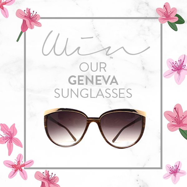 It's #Competition Time. For your chance to #WIN a pair of our Geneva Sunnies, simply follow us, retweet and enter here: bit.ly/2IFe4Kj (Good Luck, Ends 20th June) 🌺 🕶️ #Giveaway