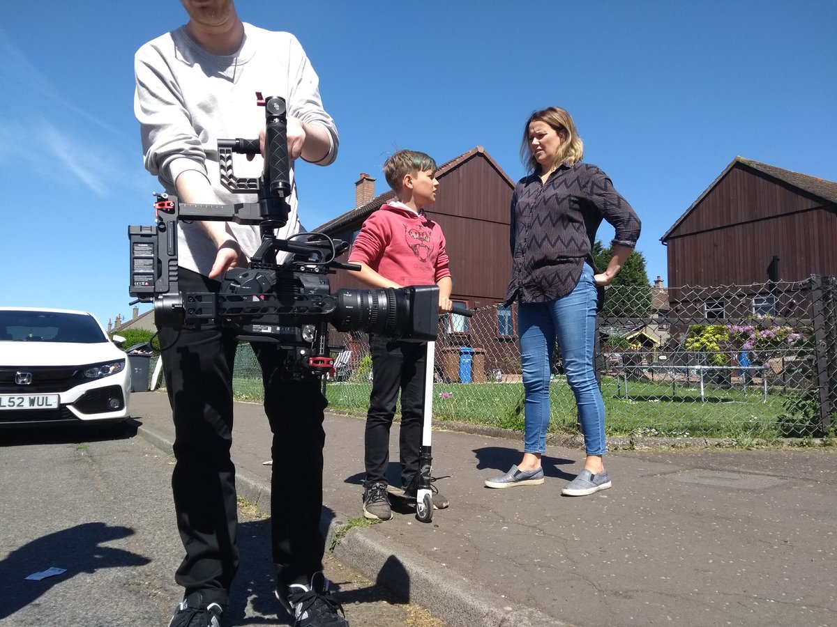 ActiveTravelMid's tweet photo. Behind the scenes of the filming for our new #IBike Promo video, coming to a screen near you this Summer!! @SustransScot @IbikeDundee #IBikeBecause #Promo @WeAreHeehaw https://t.co/vT9t0PuHvx