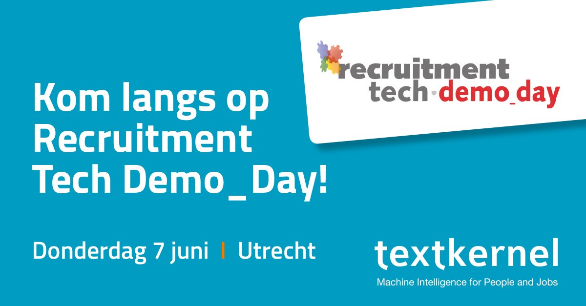 jobfeednl's tweet photo. A.s. donderdag zijn wij natuurlijk ook op Demo_Day @RecrTech! Zien we jullie daar? https://t.co/fBZRGSBTFg