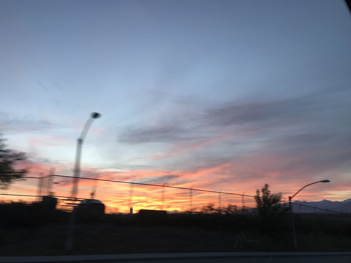 Megan_J_Webb's tweet photo. This blurry on-the-way to work pic does not do this morning’s sunrise justice! 🌅 #24hourtwilight #430sunrise #aksummer https://t.co/T14uyaXxh7