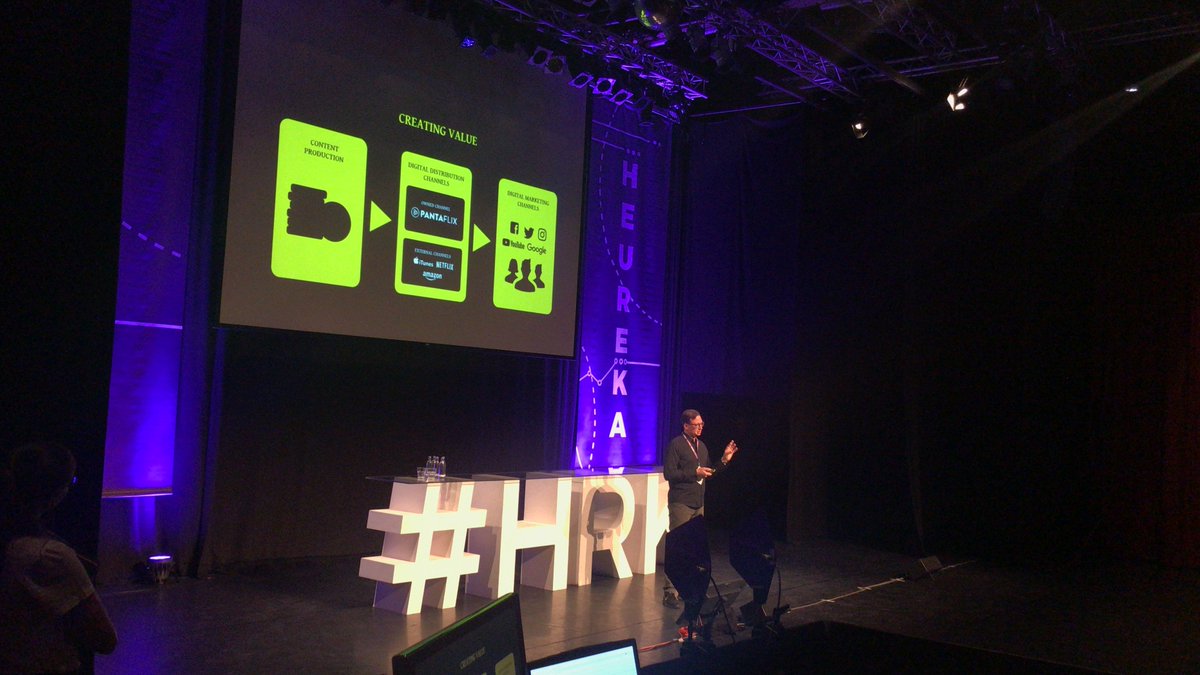 Stefan Langefeld, CEO von @pantaflix at <a href="/theheureka/">HEUREKA</a>: „Up to 90% of all films lack of distribution beyond their domestic markets“ #hrk18