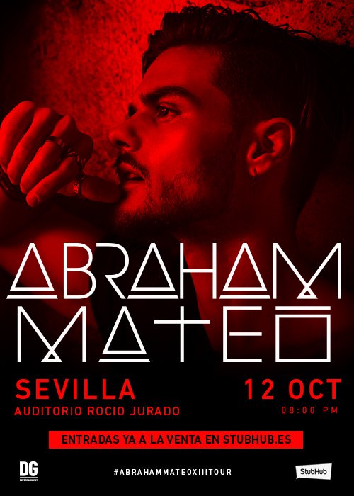 AudRocioJurado's tweet photo. Como nos gusta dar buenas noticias...12 #octubre #AbrahamMateo en #concierto en #AuditorioRocioJurado! @AbrahamMateo

#Entradas en https://t.co/9NyeYycfLb

Te informamos de lo que incluye entrada #meet&amp;greet ⬇️

#AbrahamMateoXIIITour #Sevillahoy @SevillaOcio @AbrahamMateoESP https://t.co/5UbvEdZHVm