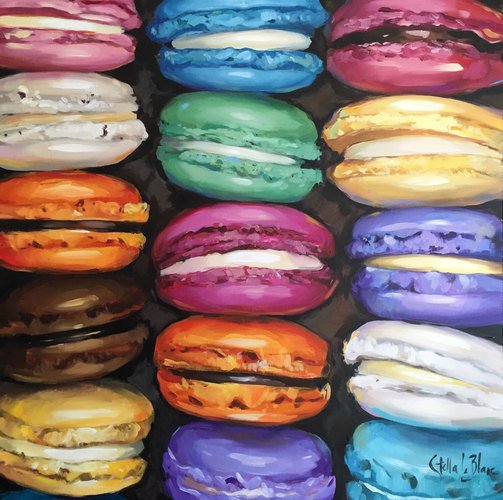 Macaroons gallery-orange.com #macaroonart #desert art