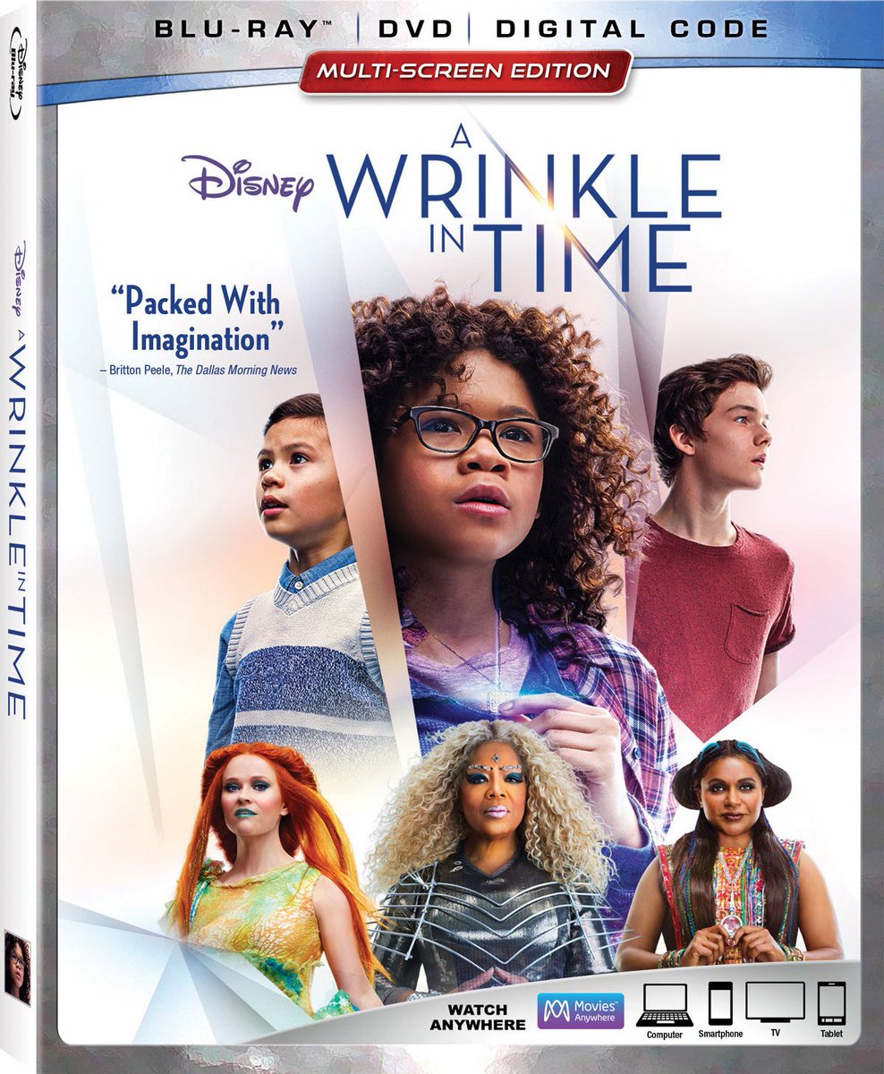 VandyPrice's tweet photo. #AWrinkleInTime is on DVD &amp; #BluRay toay. My review: https://t.co/hBZmM2ha2B

@DisneyStudios @WrinkleInTime #AvaDuVernay #StormReid #Oprah #ReeseWitherspoon #MindyKailing #ChrisPine #ZachGalifianakis #GuguMbathaRaw #LeviMiller #MichaelPena #RownBlanchard #DericMcCabe #MovieReview https://t.co/q7Xjf0MOTD