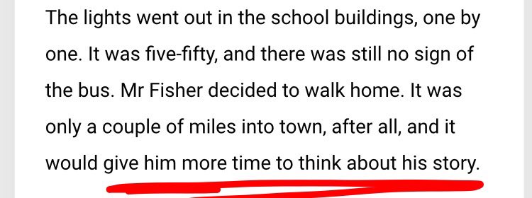 hifindmeauser's tweet photo. #GCSEs2018 #AQAEnglishLanguage

I FOUND THE REST OF THE STORY ONLINE AND OMFG MR FISHER TAKES TIBBET’S HOMEWORK HOME BUT THEN LOOSES IT, GOES INSANE AND THE POLICE ARRIVE. https://t.co/9Dw2lB6E4o
