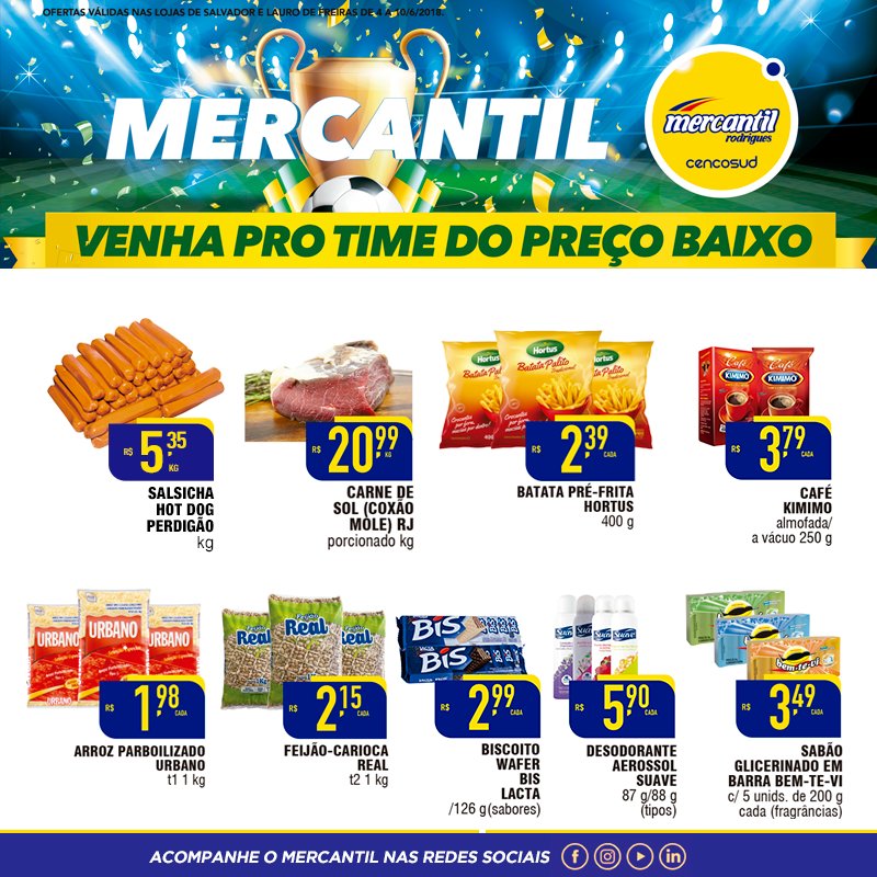 mratacado's tweet photo. O time campeão de preço baixo já entrou em campo aqui no Mercantil! Estamos te esperando aqui para economizar muito essa semana! #mratacado #mercantilrodrigues #timedopreçobaixo #campeãodepreçobaixo https://t.co/W7iFvpC59k