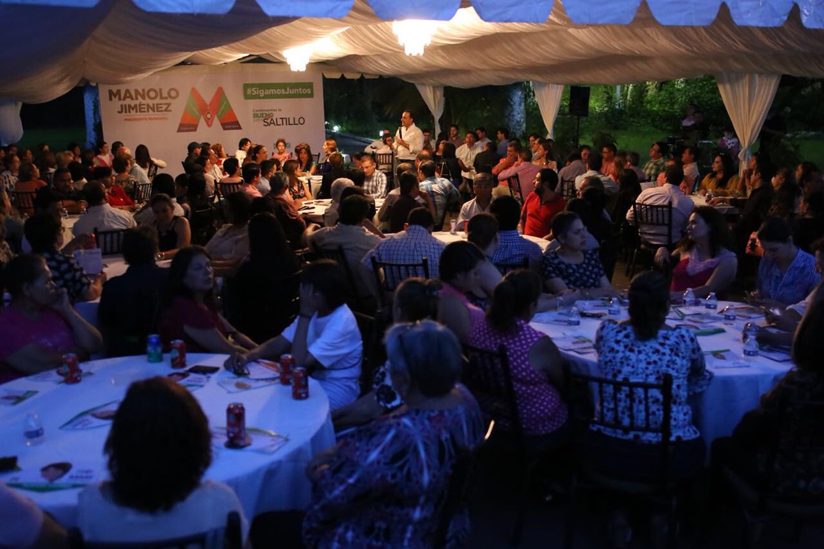 manolojim's tweet photo. El día de ayer cerramos el día con una agradable reunión con un grupo de amigos y familia, donde platicamos nuestras propuestas de trabajo para llevar a Saltillo al siguiente nivel. #SigamosJuntos https://t.co/LGdrQL3sj9