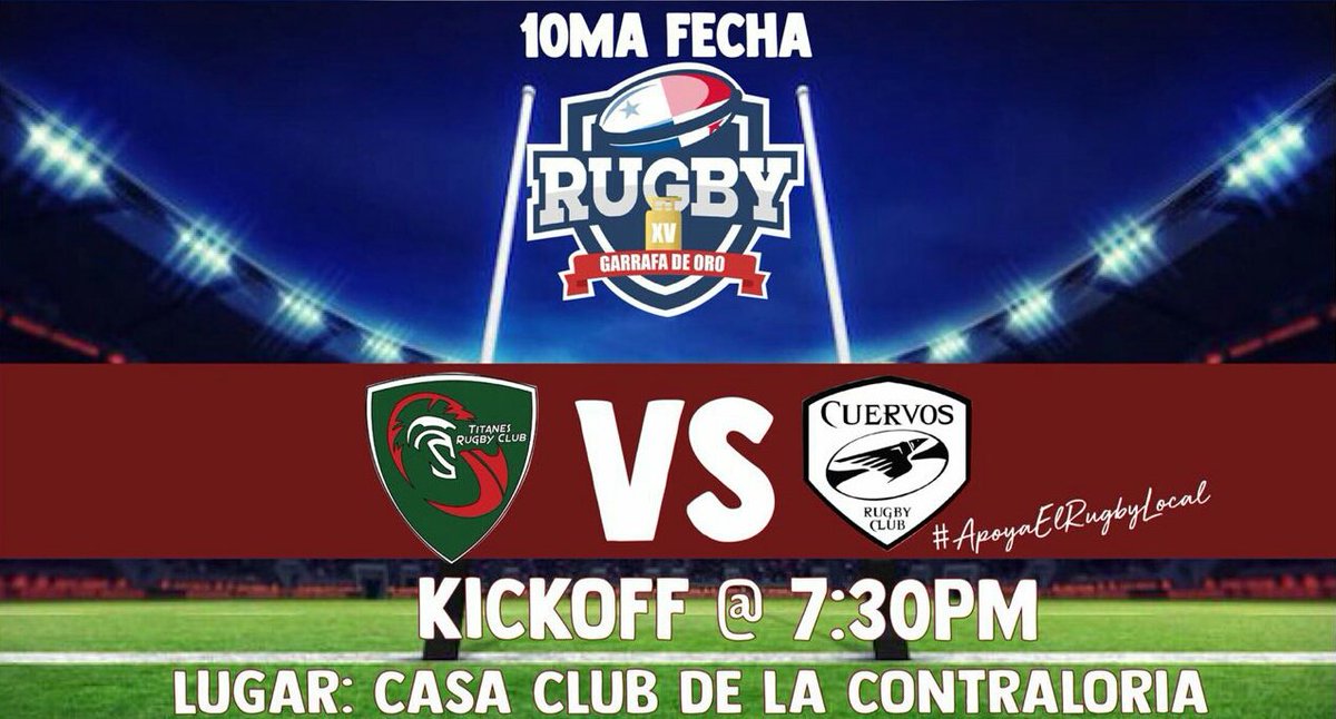 TitanesRC's tweet photo. ¡Este jueves juega @TitanesRC!

Acompáñanos cuando nos midamos a Cuervos RC en una nueva fecha de la Garrafa de Oro.

#SomosTitanes 🏉 https://t.co/eZJyboo384