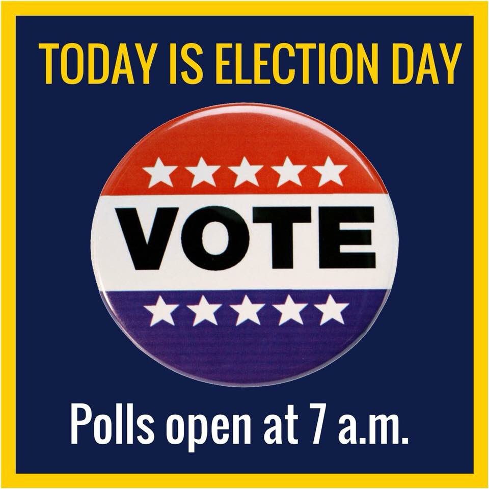 KTSayersUA's tweet photo. Polls are open! Make sure that your voice is heard! https://t.co/m1VwdkBNPs