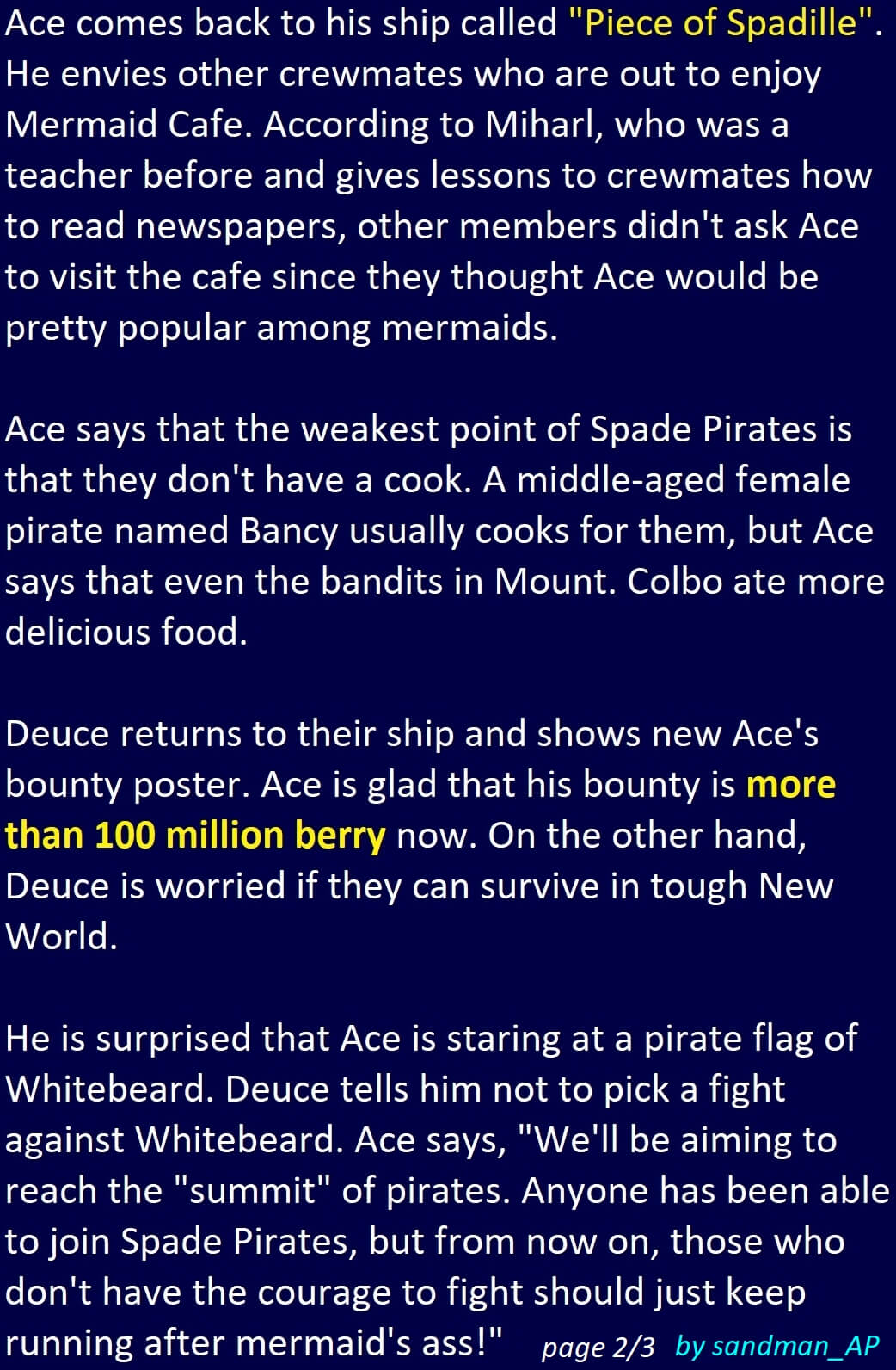 Sandman One Piece Novel Ace Volume 2 Was Released Yesterday The Novel Is Divided Into 7 Parts Prologue And Chapter 1 6 Here Are My Summaries For Prologue And Chapter 1 Sandman One Piece Novel Ace Volume 2 Was Released Yesterday The Novel Is Divided Into 7 Parts Prologue And Chapter 1 6 Here Are My Summaries For Prologue And Chapter 1