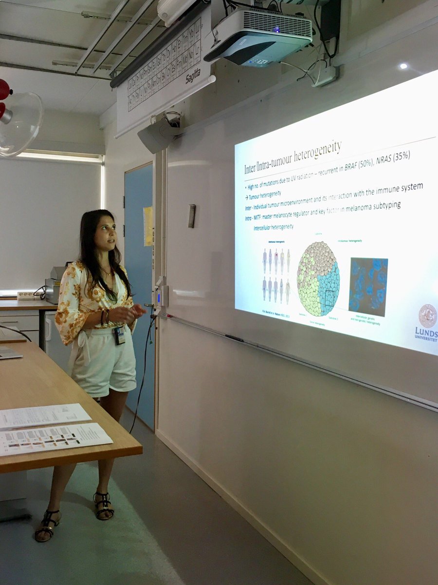 adri_sanna's tweet photo. Me, @Shamik_MELGEN and @ritacabrita8 had a great time today @spyken high school in getting teenagers know more about #Melanoma and our Phd projects from @jonsson_lab 
#outreach #Science #Students #PhDlife #inspire #youth https://t.co/WrysxNktT6