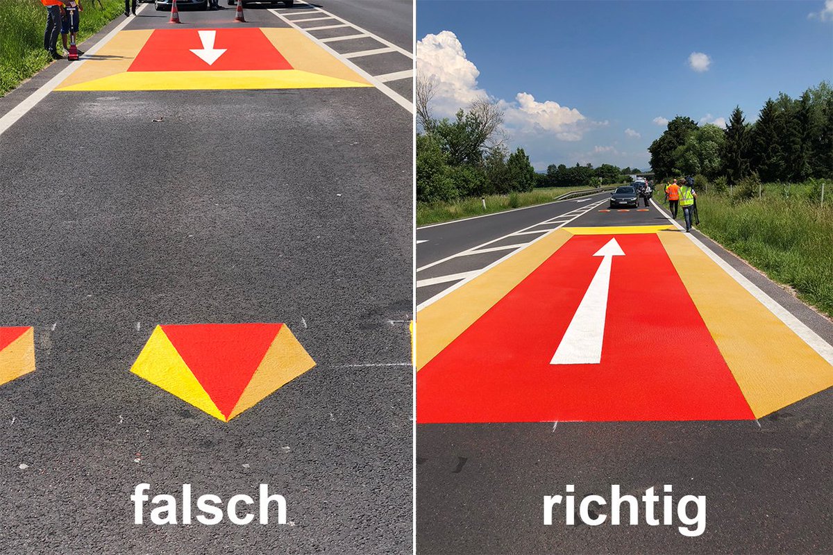 트위터의 Asfinag 님 3d Markierung Soll Kunftig Geisterfahrer Vor Auffahrt Auf Autobahn Stoppen Mit Einem Pilotprojekt Startet Die Asfinag Eine Weitere Innovative Massnahme Um Gefahrliche Fahrmanover Zu Verhindern T Co Papeuyeb