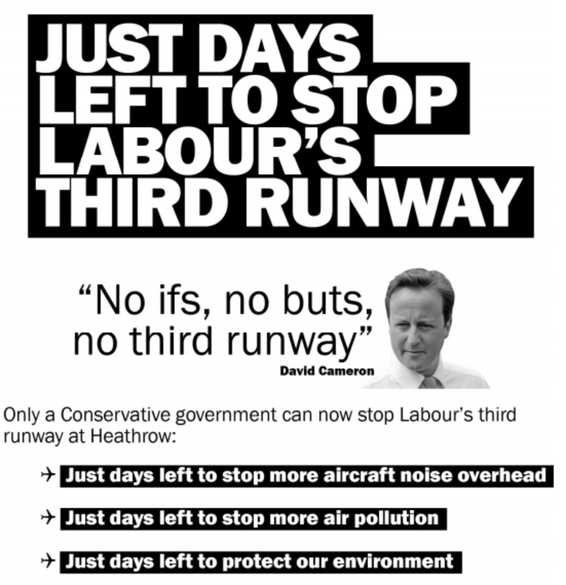 I normally try and stay out of the "All #Tories are #Lying #assholes" discussions because I think most politicians are full of shit - but #Heathrow is a bit like the Brexit bus, you can't even pull the "we didn't actually say that"lie <a href="/David_Cameron/">David Cameron</a>