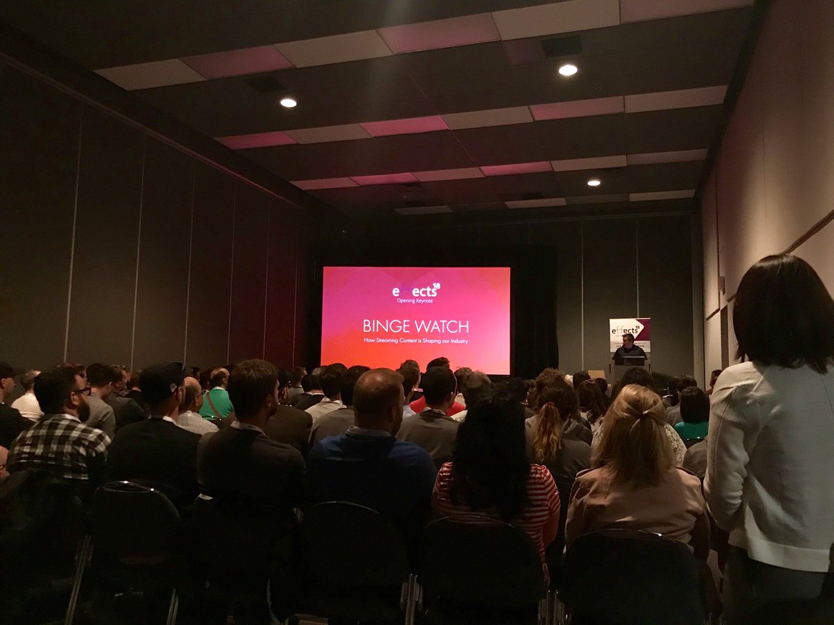 ConductorTech's tweet photo. Kicking off #effectsMTL18 with our man @kbvfx! https://t.co/hFJkroC8pl