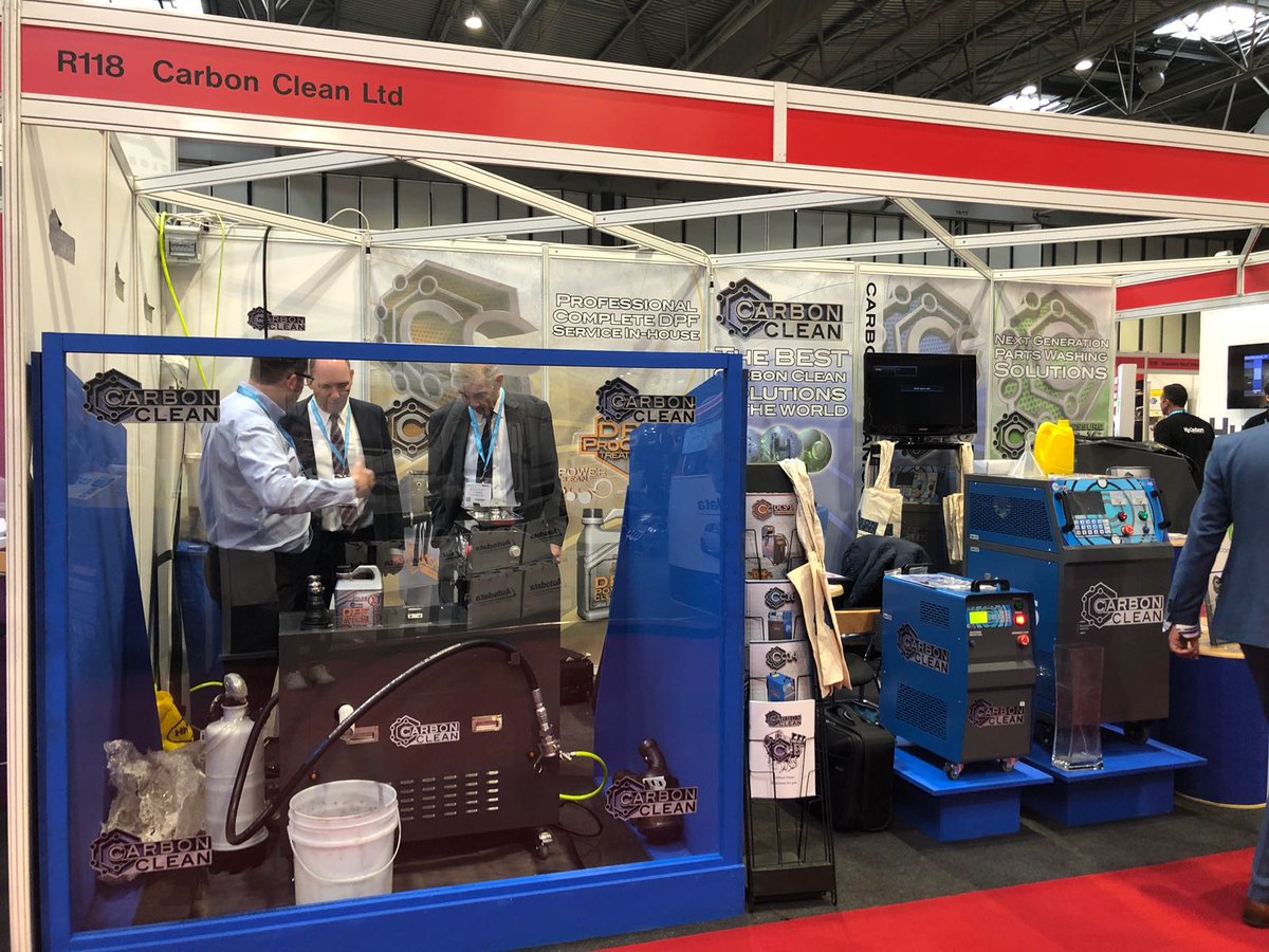 CarbonCleanUK's tweet photo. Heading to @automechanikaBM? #CarbonClean are here through Thursday exhibiting on plot R118. We have both our #carboncleaning machines on display and will be carrying out live demos with our DCS-16 #dpfcleaner too. #automechanikaBM #automechanikabirmingham #automechanika #thenec https://t.co/ZrtOoIfGsa