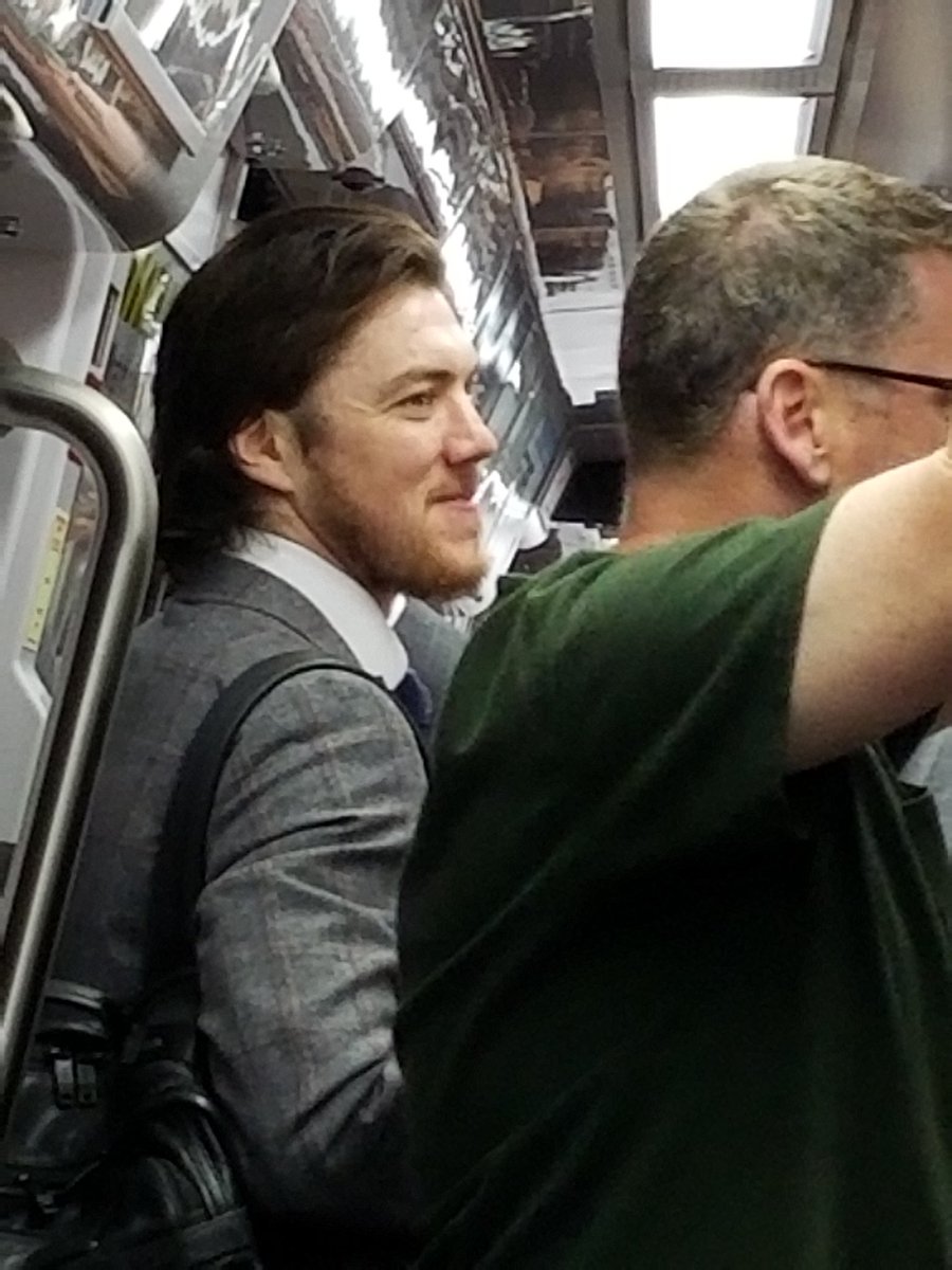 Forget Uber. Forget fancy cars. To get to the #StanleyCup playoffs on time, Washington Capitals Matt Niskanen and TJ Oshie ride the Washington Metro on game night. #Straphangers rule!
