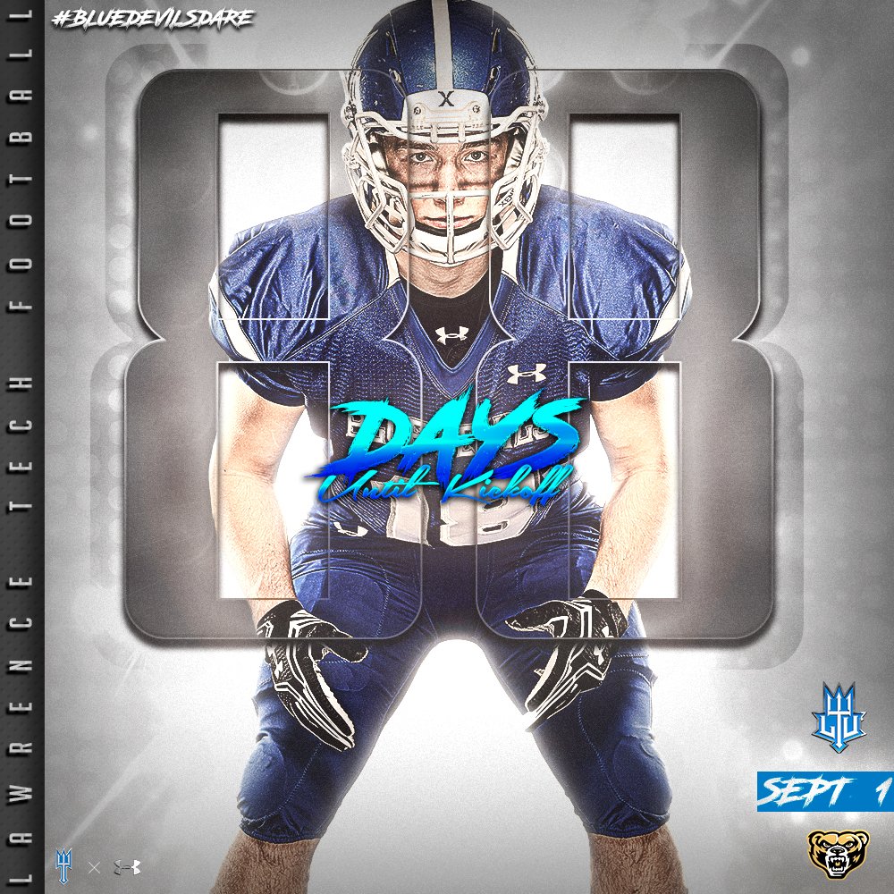 LTU_FB's tweet image. Down to 88 days until kickoff. #Sept01 #BlueDevilsDare