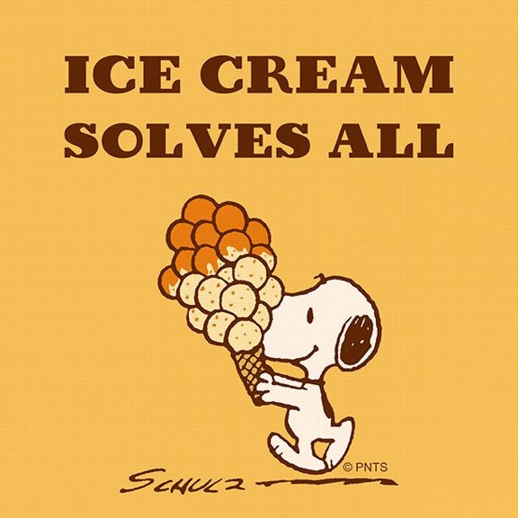There is nothing that can’t be solved with some ice cream 🍨 🍦