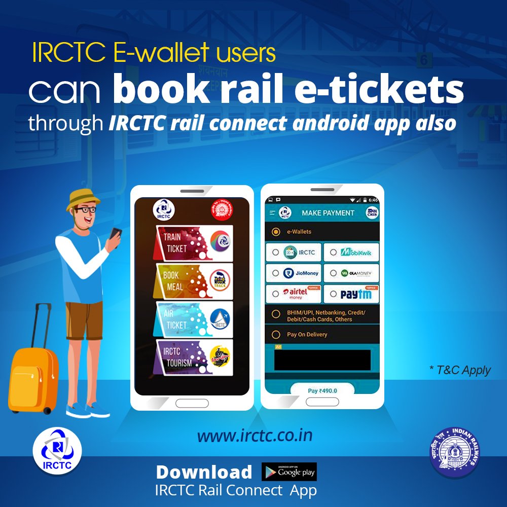 IRCTC on Twitter "IRCTC Ewallet users can book rail etickets through