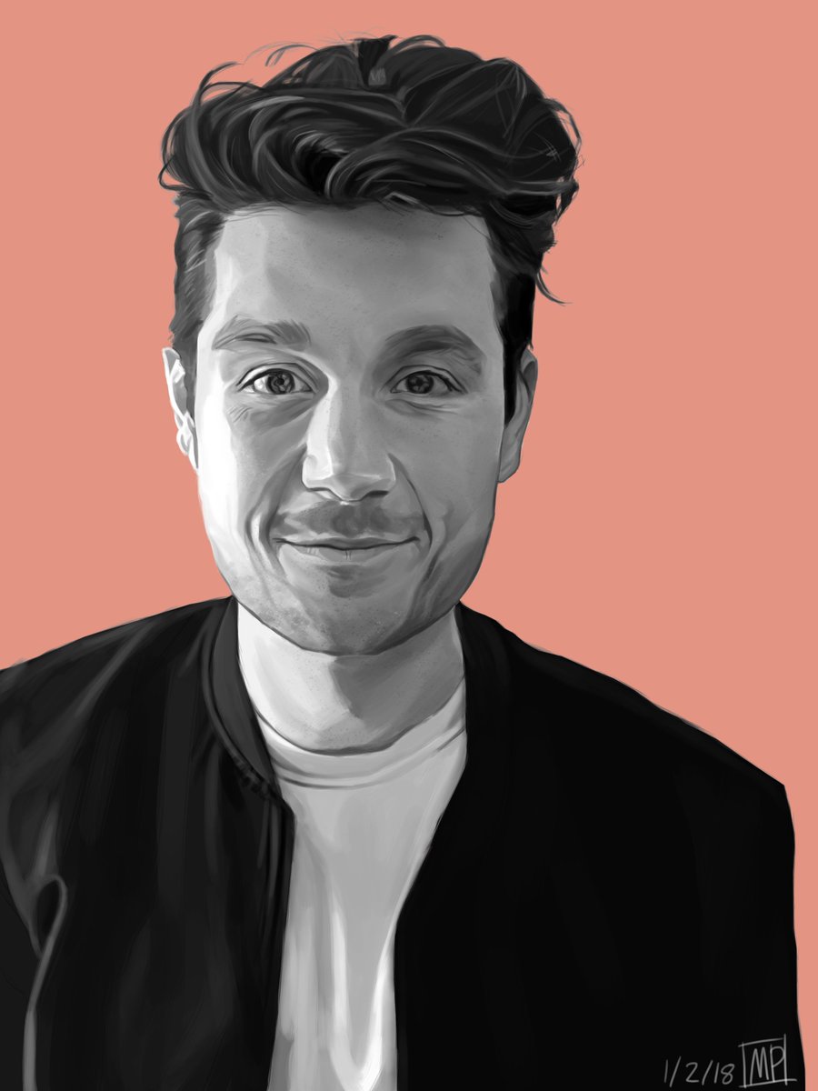 theclumsyandshy's tweet image. my painting of @bastilledan 🙃 #dansmith #bastille #art #painting