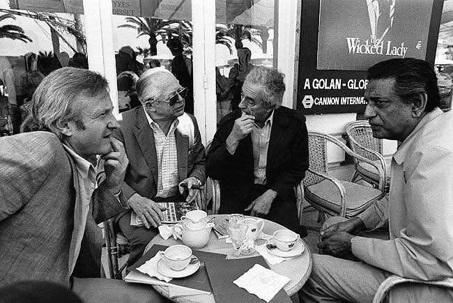 John Boorman, Billy Wilder, Michelangelo Antonioni, Satyajit Ray at the 1982 Cannes Film Festival