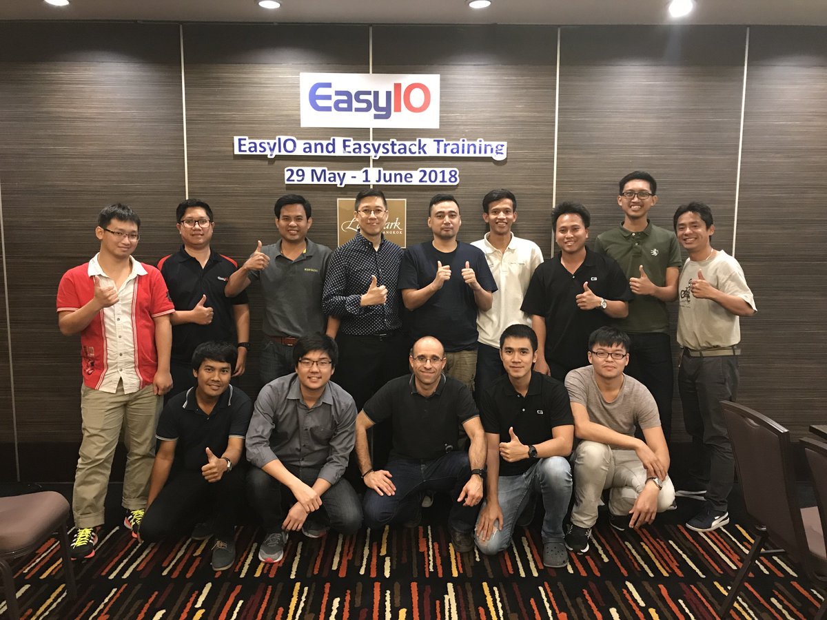We held a successful #EasyStack training in Bangkok last week! If you are also interested in our training courses, check out our website: bit.ly/2KMYMEf