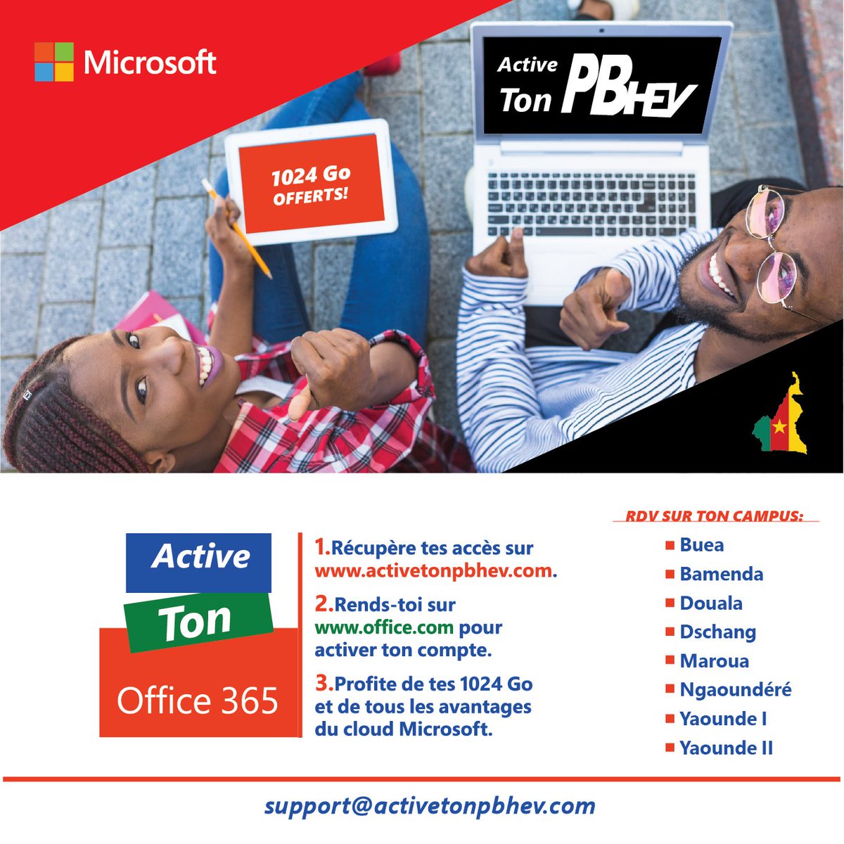 <a href="/activetonpbhev/">Active_Ton_PBhev Officiel</a> et bénéficie gratuitement de #Office365 
Rends toi sur activetonpbhev.com muni de ton numéro de série et récupères tes accès. Va sur office.com pour activer ton compte et profite de tes 1024 Go gratuits et tous les avantages du cloud #Microsoft