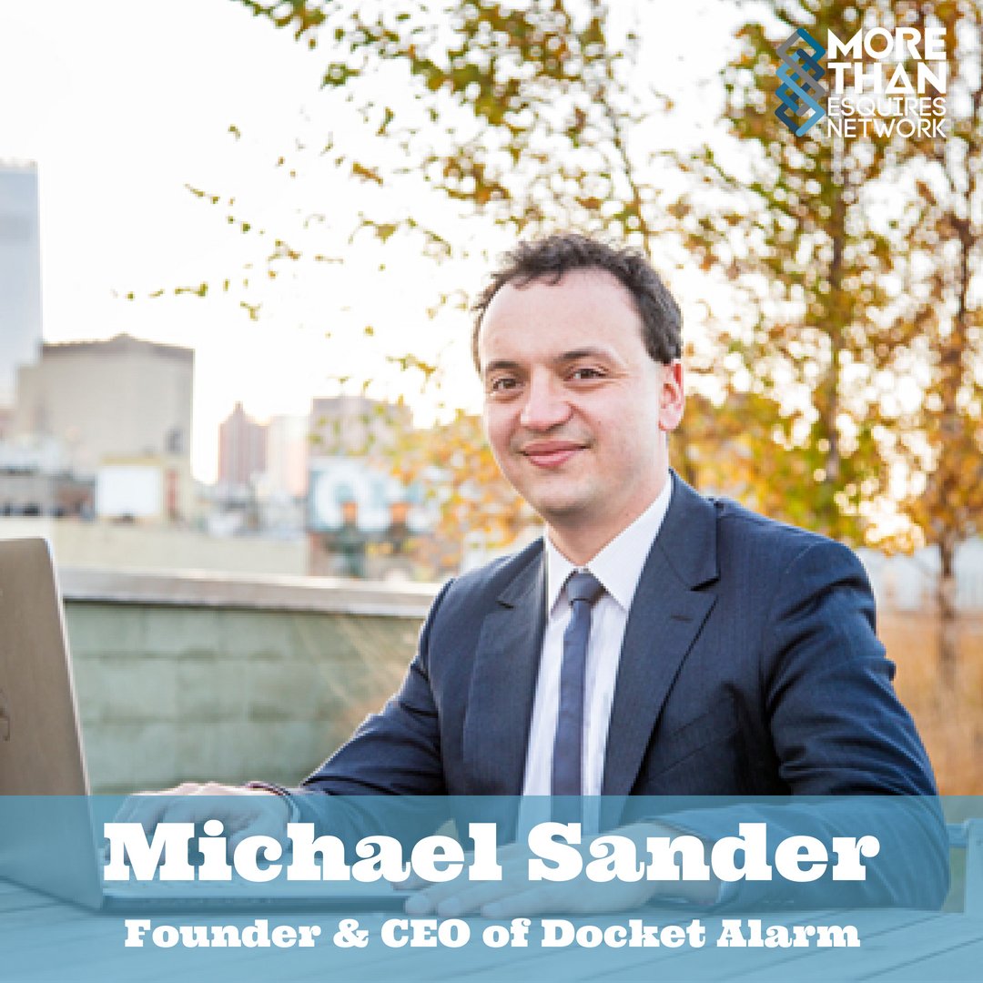 morethanesquire's tweet image. After realizing that the legal research tools at his NY law firm was too expensive &amp;amp; inefficient, Michael Sander, attorney, founded @DocketAlarm. It's a tool that provides legal data, analytics &amp;amp; litigation alerts for the U.S. court system. 
#docketalarm #legaltech #morethanesq