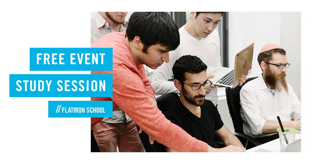 FlatironSchool's tweet image. Join us for our first ever Beginner Study Session in Houston on June 6th from 6 - 8 PM CT. This is your opportunity to meet fellow coders in Houston and our instructors. Get your coding questions answered and enjoy some pizza! hubs.ly/H0cvFzR0 #houstontech #learnlovecode