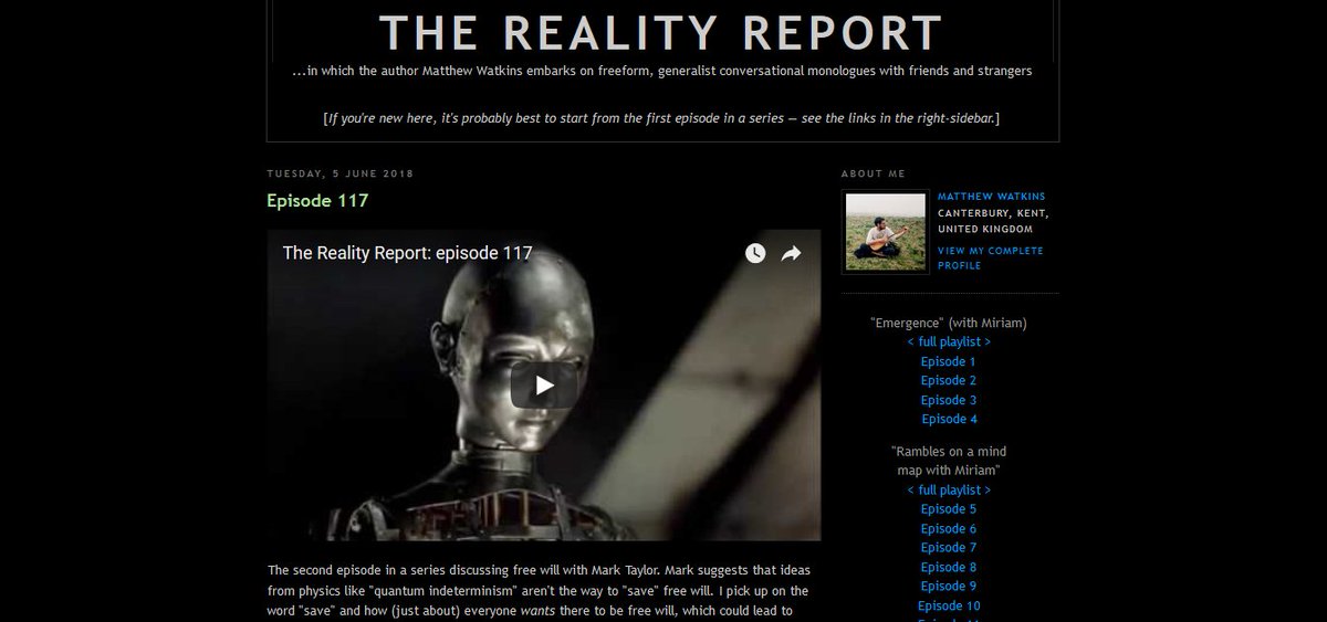 SoC_trilogy's tweet photo. Reality Report 117: second episode in a new series exploring the matter of free will with Mark Taylor
https://t.co/DRK7NX3mmm
#FreeWill #compatibilism #incompatibilism #determinism #indeterminism #automata #consciousness #Kant https://t.co/IsbgA88zTG