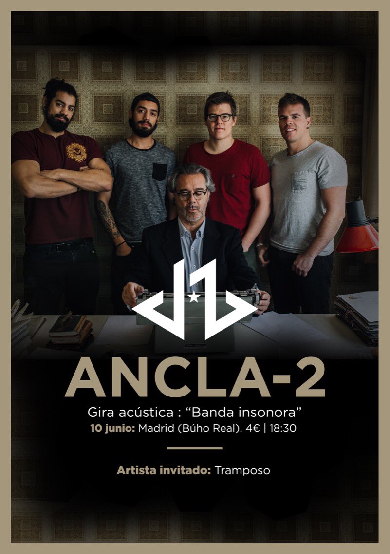 Ancla2official's tweet photo. El sábado estaremos abriendo el concierto de Santiago Benavides. Y el domingo, todos a Búho Real!!! https://t.co/8TKbQ0KQgP