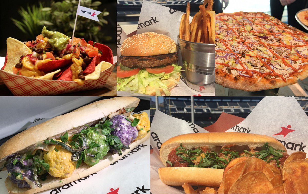 AramarkSports's tweet photo. Proud to take half of the spots on @peta's Top 10 Vegan Friendly Ballparks of 2018 List!
#4 PNC Park
#6 Rogers Centre
#7 Citi Field
#8 Citizens Bank Park
#10 Kauffman Stadium
Try one of our delicious vegan items next time you're at the ballpark!
https://t.co/59GmaXRXyN https://t.co/JIU0UJ92PL