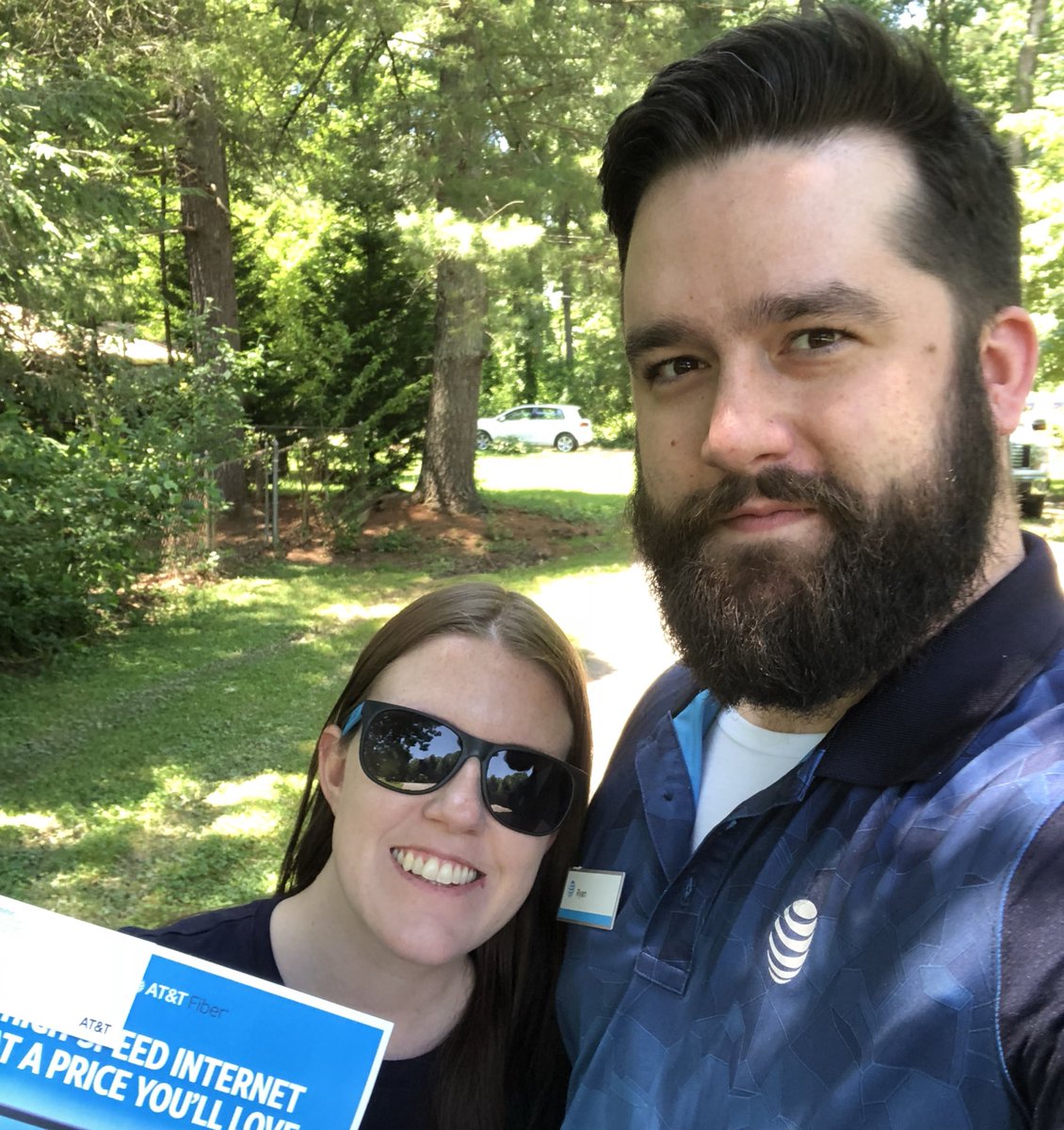 #disruptthemarket Hitting the pavement today in one local community that went GREEN for #attfiber #Mightiest #Bestside @MightyAsheville @ip934q @sme29710