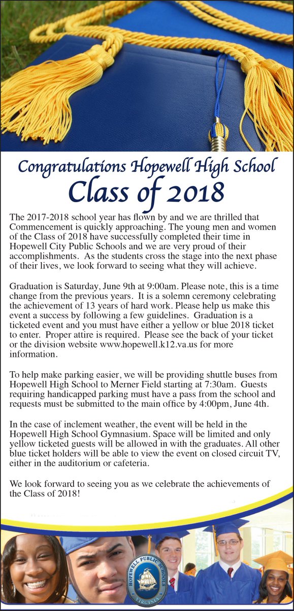 Only a few more days and we will be sending our Class of 2018 graduates out into the world! If you are attending graduation, here are a few important things to know.