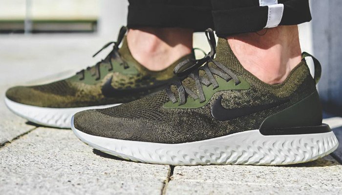 nike epic react flyknit cargo khaki