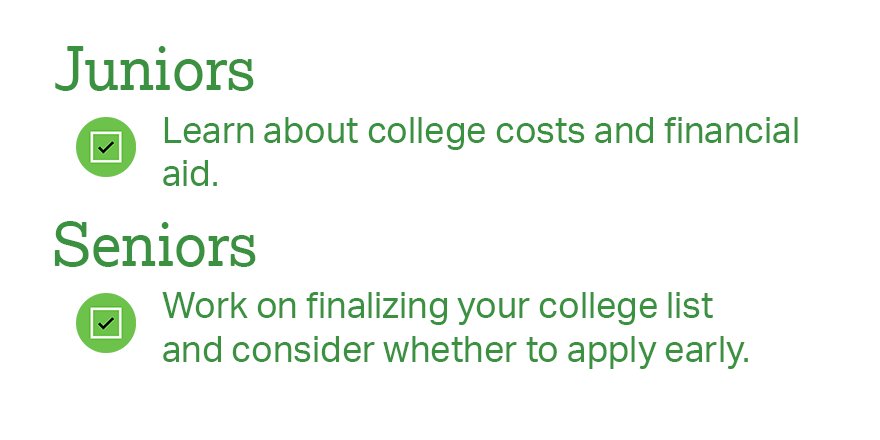 Check these college planning to-dos off your list this month. ✅
