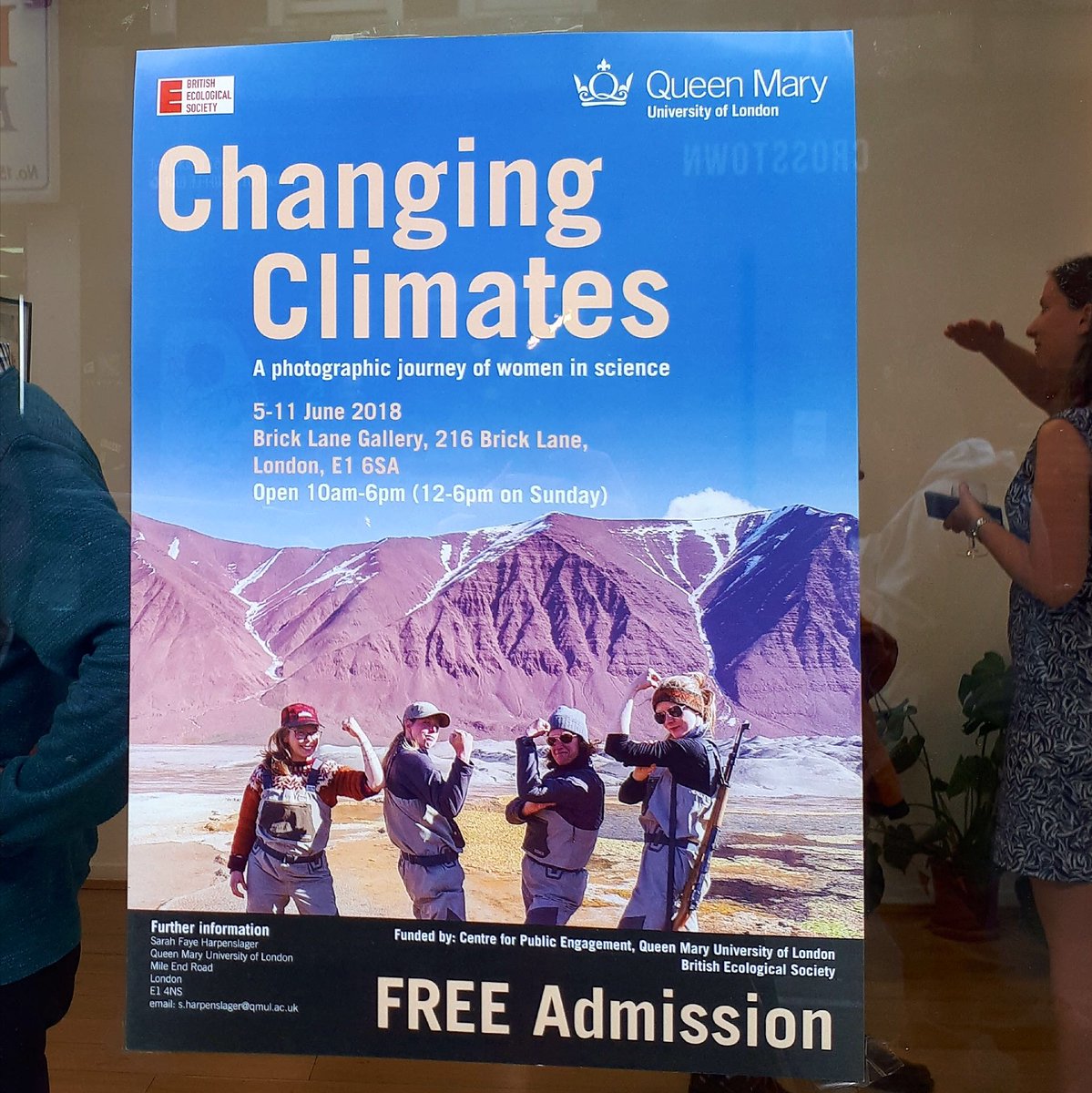Wen. (Women’s Environmental Network) (@wen_uk) on Twitter photo We just popped down to Brick Lane Gallery for this fab photo exhibition celebrating female scientists working in the arctic #ClimateChange #WomenInScience <a href="/WiS_Exhibition/">Changing Climates</a> til 11 Jun We just popped down to Brick Lane Gallery for this fab photo exhibition celebrating female scientists working in the arctic #ClimateChange #WomenInScience <a href="/WiS_Exhibition/">Changing Climates</a> til 11 Jun