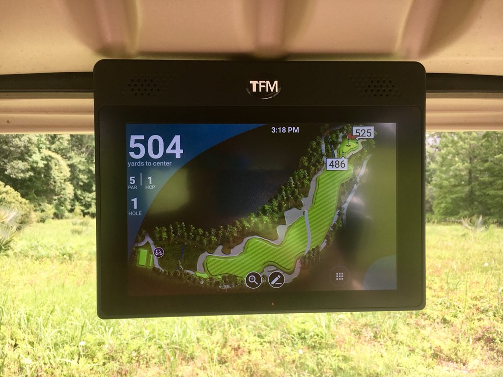 @MBGolfHoliday @MyrtleBeachGolf @EZGOvehicles Check out our new TFM GPS System’s here and at our Sister Course Caledonia GFC #gps #knowyournumber #top100golf