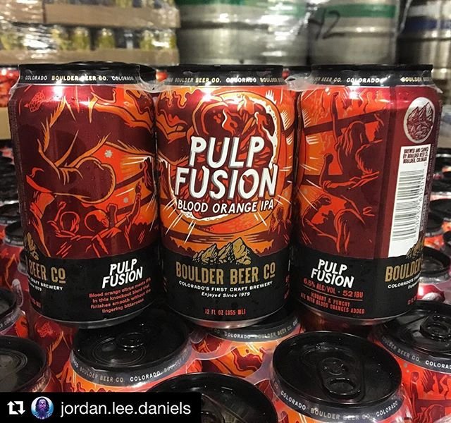 BoulderBeerCo's tweet photo. โNew #pulpfusion cans look slick. #boulderbeer #coloradosfirst โ . . . Thanks for the pic @jordan.lee.daniels! Pulp Fusion is now in cans - coming your way soon! #boulderbeerco https://t.co/br0ZnB71EI https://t.co/b8yy0lvCng