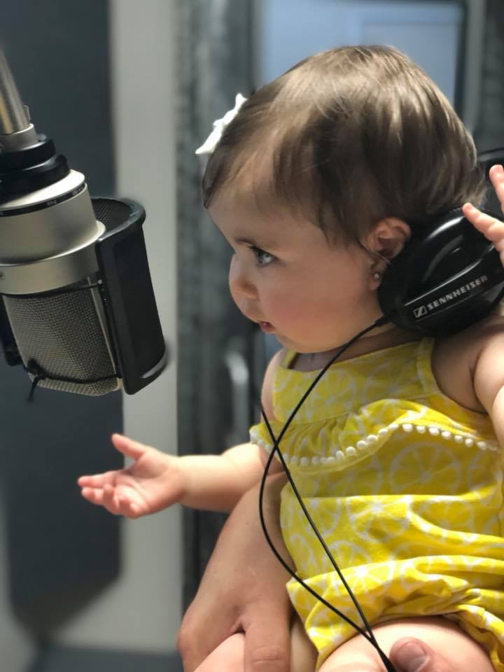 Meet Josephine. She's the tiniest talker at <a href="/VoiceActrStudio/">The Voice Actors Studio</a> She happens to be my little niece, and just as soon as she learns how to walk, and talk in complete sentences, I'm going to keep her busy at our studio! ;-) #tiny #voice #voiceover #cheeks #Sennheiser #voiceactor