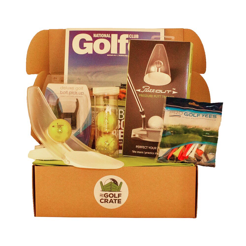 May Crate. ⛳️📦
National Club Golfer Magazine, Putt Out Training Aid, Chromax High Visibility Golf Balls, Ball Pick Up Tool, Mixed Wooden Tees &amp; Silver Ball Marker.
#mygolfcrate #golf #golfcourse #golfcrate #golfsubscriptionbox #subscriptionboxes #golfwang #golfcrate